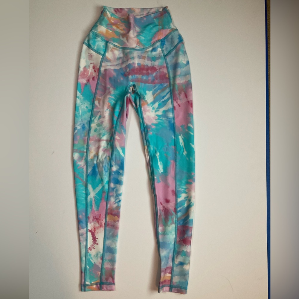 Colorful Tie-Dye Women's Leggings & bra set
